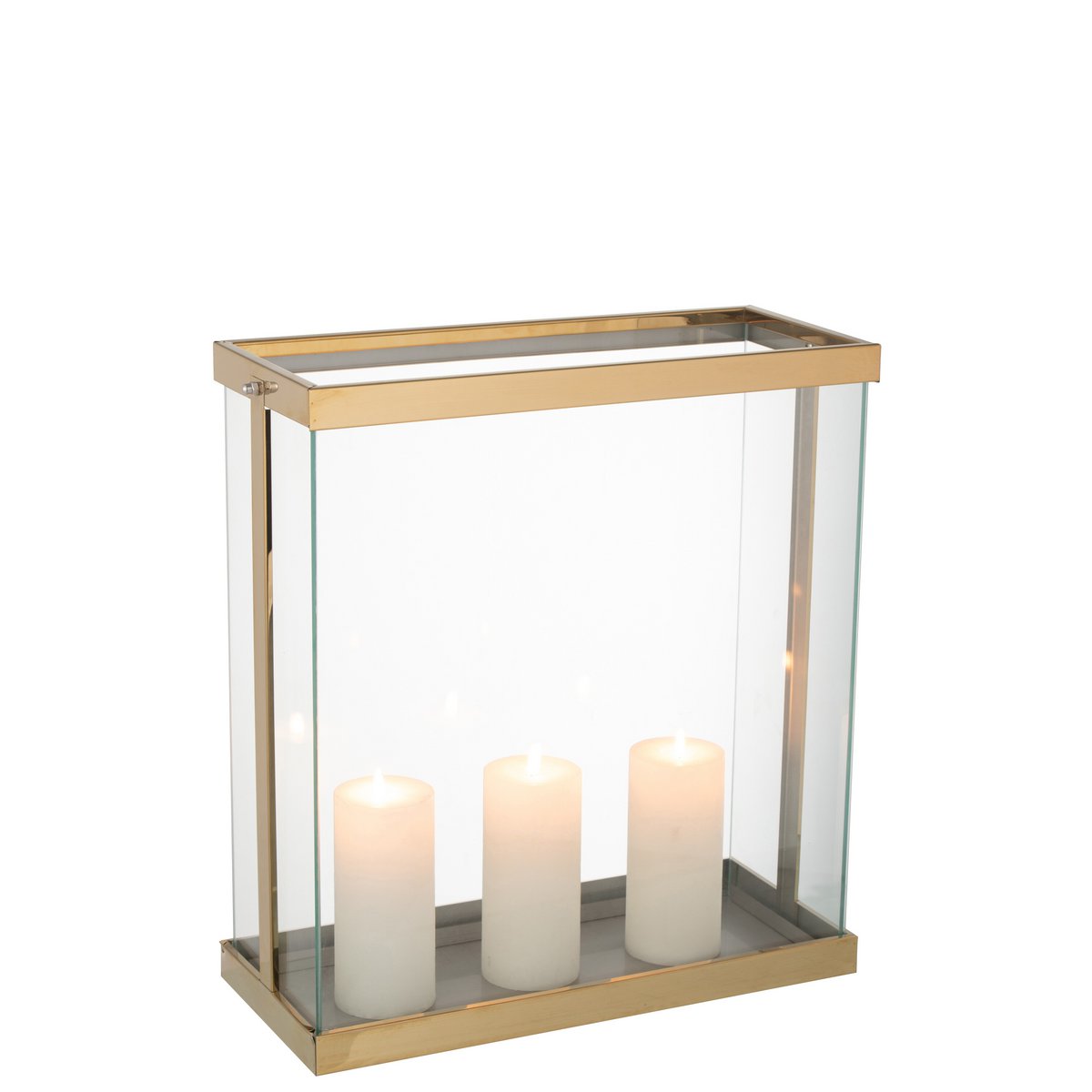 Détail de la lanterne Enma, matériaux en fer et verre