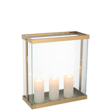 Détail de la lanterne Enma, matériaux en fer et verre