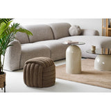 Pouf Napier marron avec dimensions 48x48x43 cm