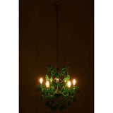 Détail du verre vert de la lampe Kand Antique de J-Line