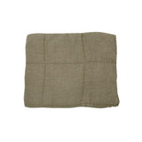Jeté en coton matelassé gris olive 130x170