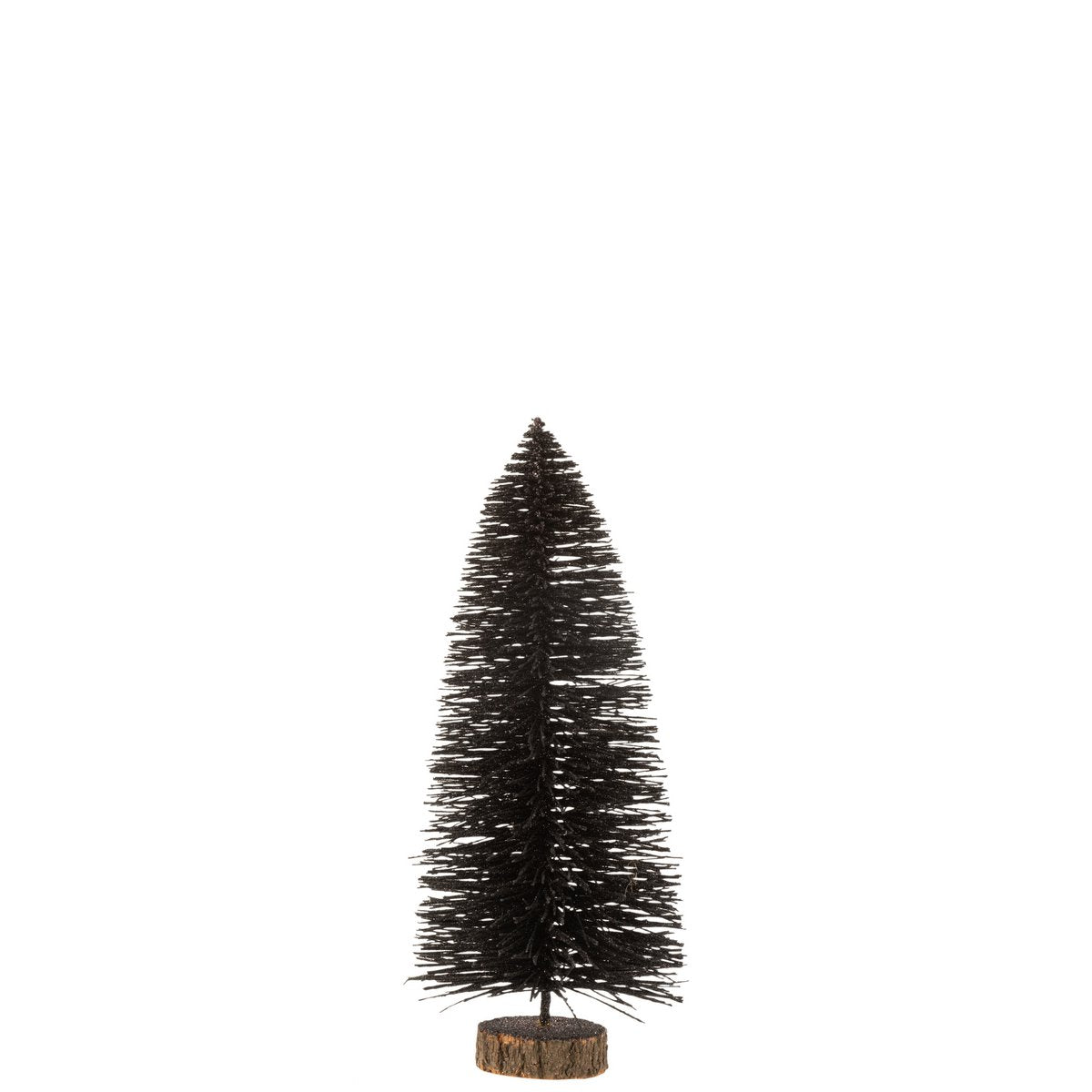 Sapin de Noël J-Line noir avec paillettes, élégant et festif