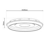 Plafond LED "Eva" D: 49cm