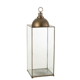 Lanterne J-Line Hagrid - verre/fer - bronze - grande