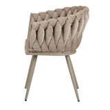 Crème de chaise d'onde (ensemble de 2)
