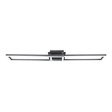 Lampe à plafond CCT LED + "BANTY" RVB-Backlight avec de nombreuses fonctions, 115 cm de long, y compris la télécommande