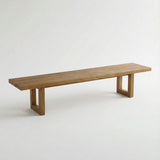 Banc avec pied carré - naturel - 280
