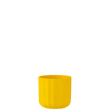Pot de fleurs J-Line en céramique jaune, design moderne et élégant