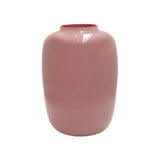 Vase en verre soufflé rose pastel