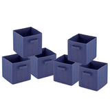 Boîtes de rangement Boîte de pliage pliable 26x26x26 cm 6 -pack Boîte de rangement carré