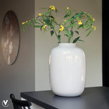 Vase ivoire Artic en verre