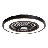 Loucles de plafond LED + ventilateur "Arioso" Ø 54 cm, en métal et en plastique, avec de nombreuses fonctions