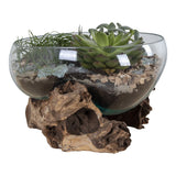 Détail du verre soufflé du vase Goutte d'eau de Saint-Marin
