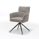 Joey Armchair Fabric Retro Bliss Taupe Frame noir