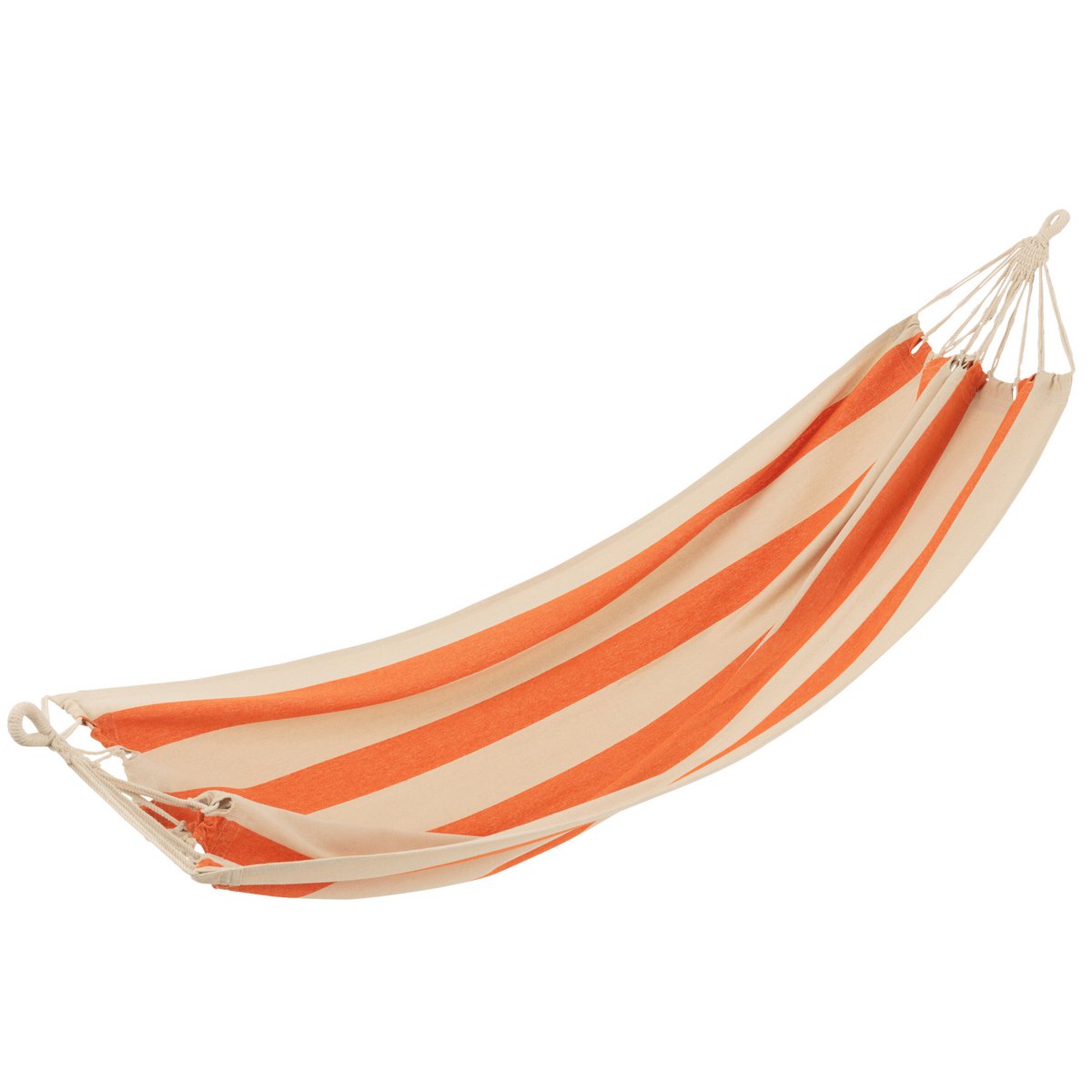 Hamac J-Line suspendu entre deux arbres, style bohème