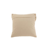 Coussin J-Line Cosy en coton beige, vue de face