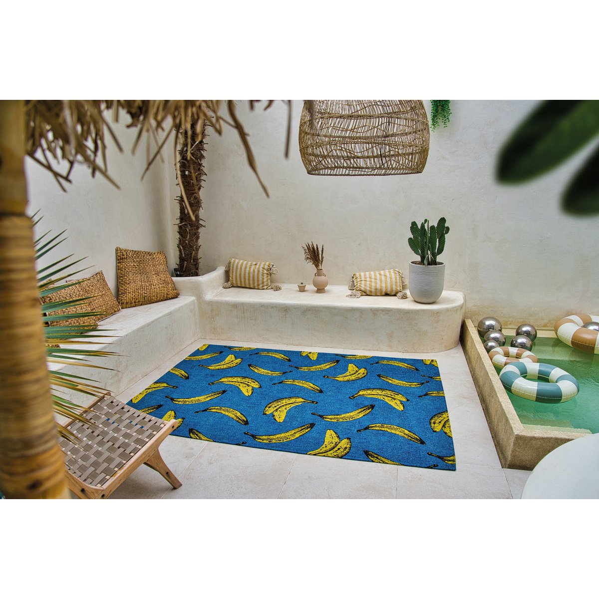 Tapis Eco - Bleu Californie - Tapis bleu