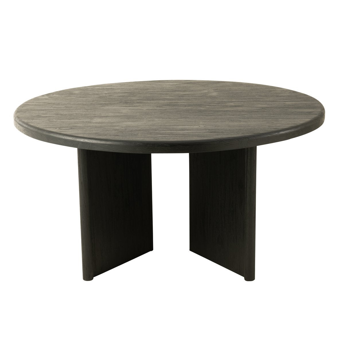 Détail du bois de teck de la table J-Line, artisanat de qualité