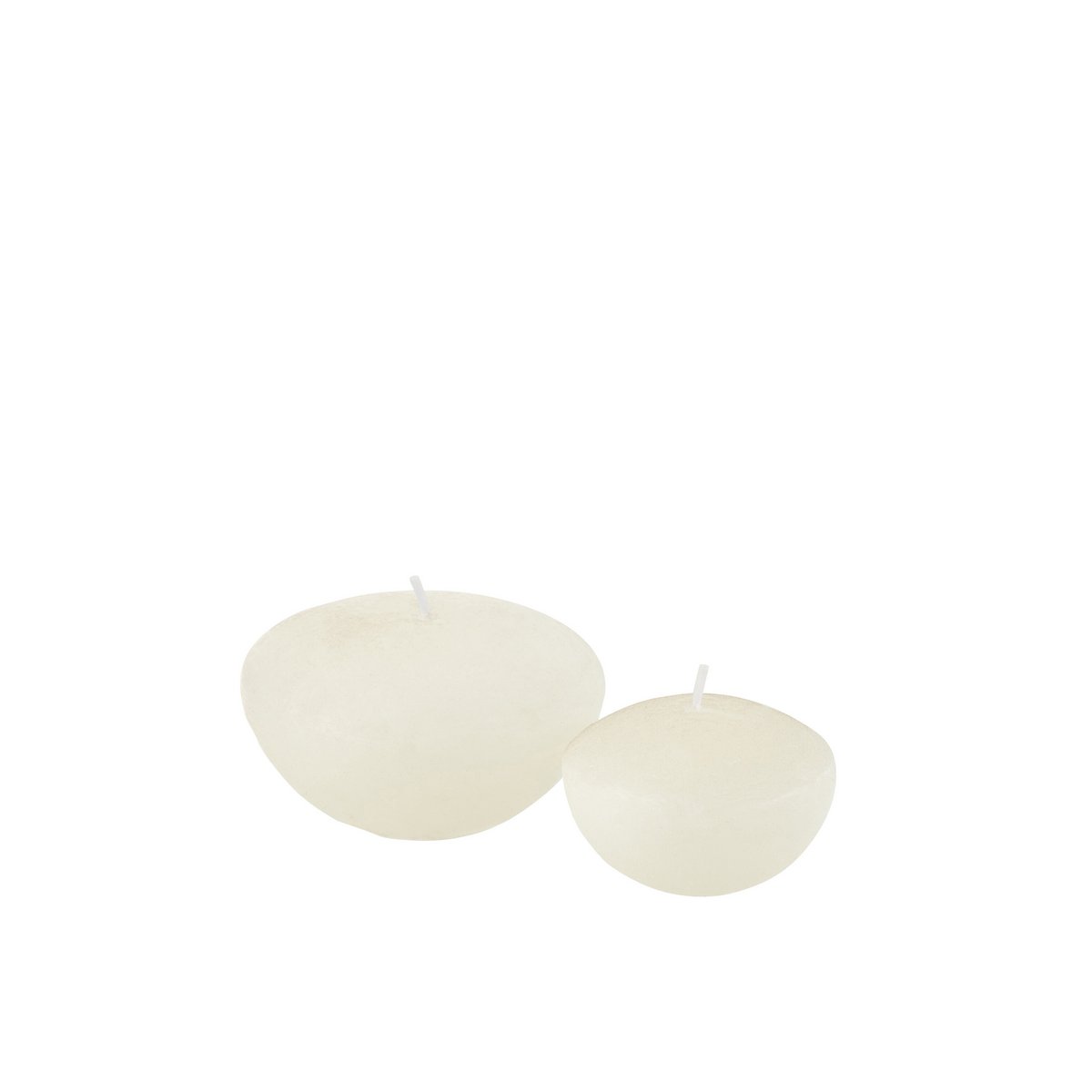 Bougie flottante J-Line blanche, en boîte de 4, vue de dessus