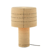 Lampe J-LIGNE LIGNE SPIRES en rotin, vue de face