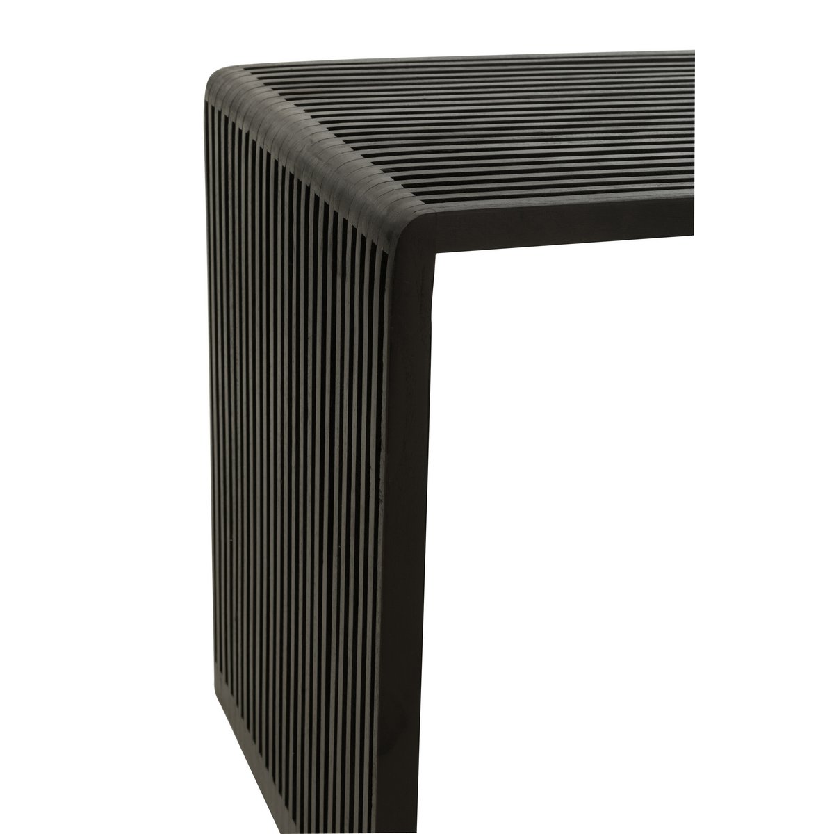 Table d'appoint J-Line Cube en bois noir - utilisation pratique