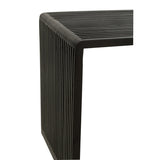 Table d'appoint J-Line Cube en bois noir - utilisation pratique
