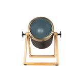 Lampe de table "Tim" en métal noir et en plastique satiné, avec douille E27, lampe de table pour l'intérieur, 28 cm de haut