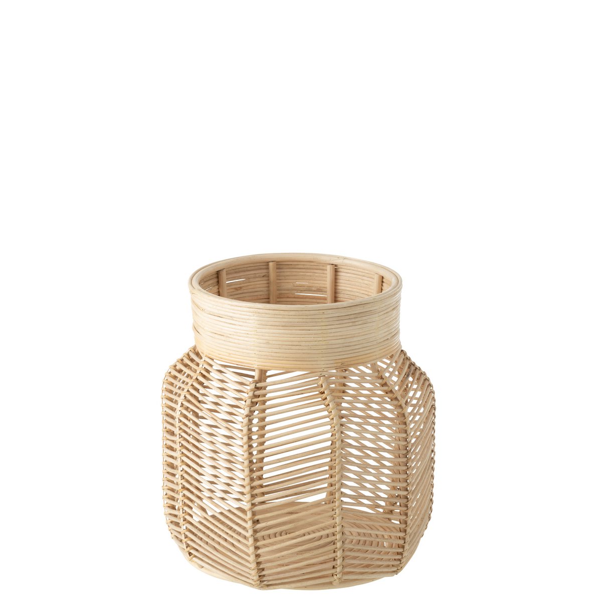 Panier en jute naturel J-Line, texture raphia, élégant et bohème