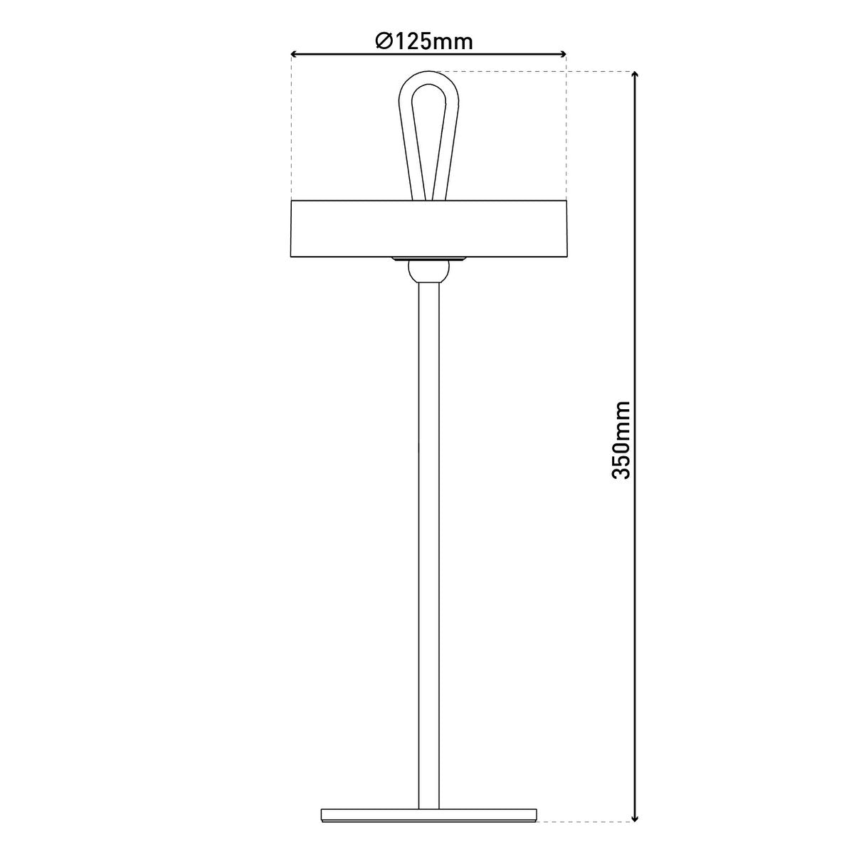 Lampe Ella en extérieur, éclairage doux et accueillant