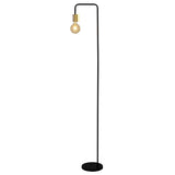 Lampe debout "modo" en métal en noir, versions en or, prise E27, lampe de table pour salon, salle à manger, cuisine, couloir, couloir ou bureau, 150 haut