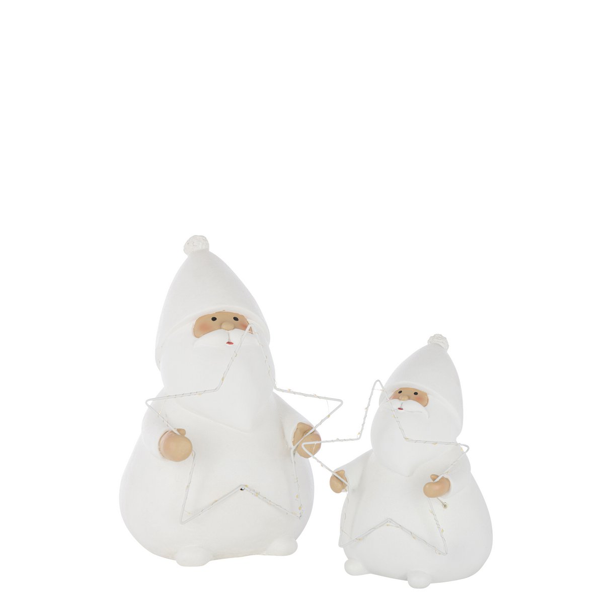 Figurine J-Line Père Noël Étoile sur une table décorée pour Noël