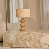 Lampe en bois Oliver marron clair