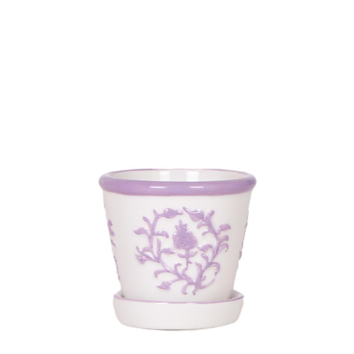 Pot Kolibri Home I Malaga - Lilas - Décoration en céramique élégante