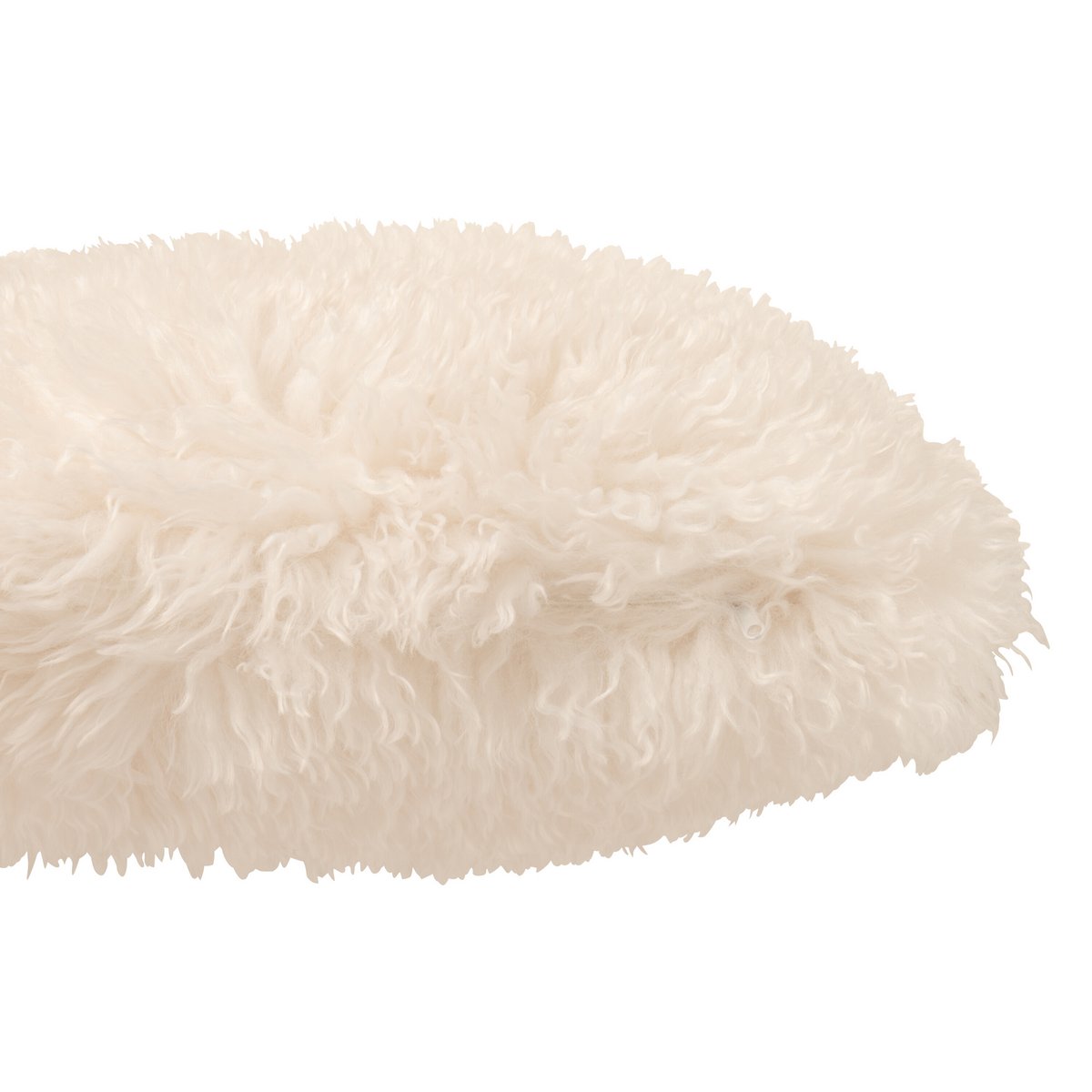 Coussin Moutie J-Line en polyester blanc, vue avant
