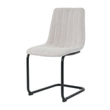Ensemble de deux chaises modernes avec structure luge, vue de côté