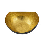 Candlerst Set en 2 parties Solder Solder Love Shell Shape Black Matt Gilded à l'intérieur