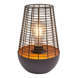 LED DECOL LED 27 cm de haut, en métal en noir, fermement construit - DED, décoration pour l'extérieur
