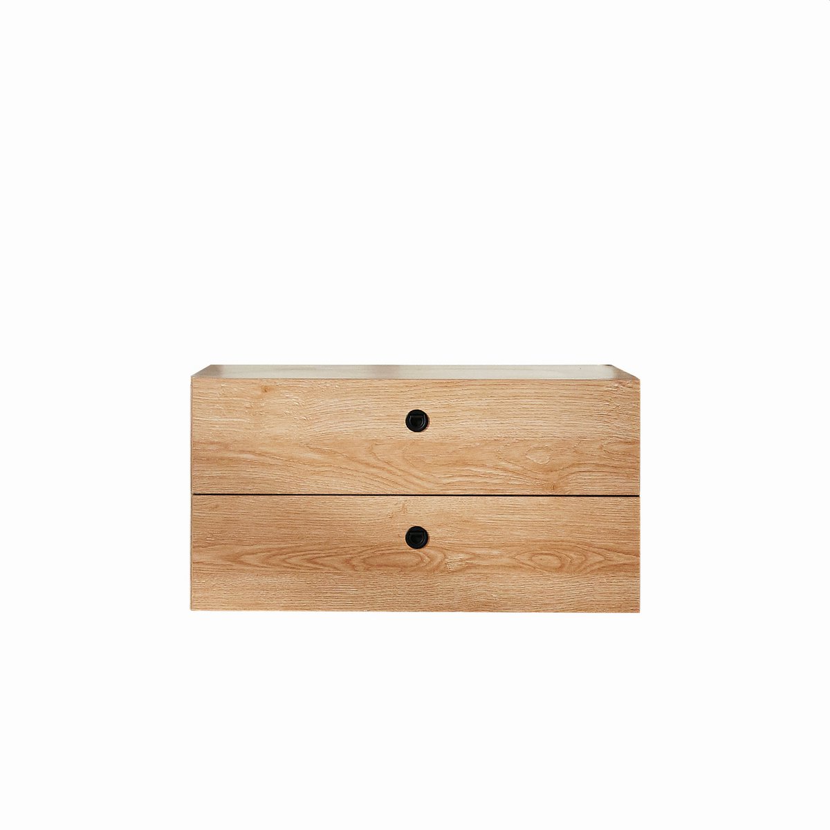 Détail des étagères en MDF de l'étagère murale