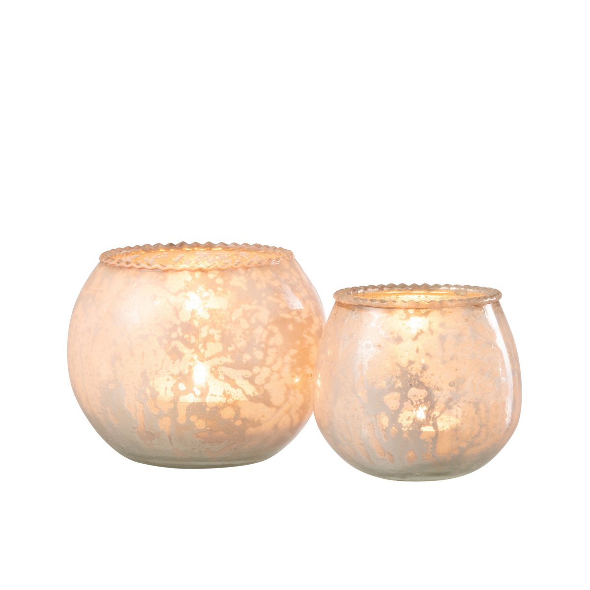 Ambiance chaleureuse avec la lanterne J-Line en verre rose