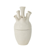 Vase Coral J-Line en céramique blanche, ambiance décorative