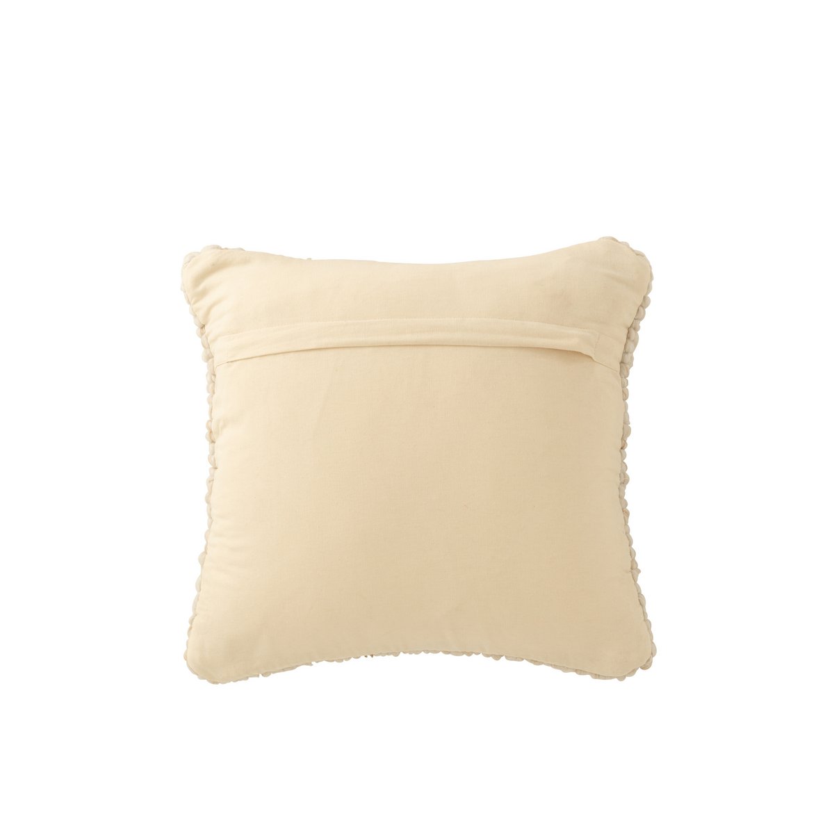 Coussin J-Line tissé écru - ambiance salon moderne