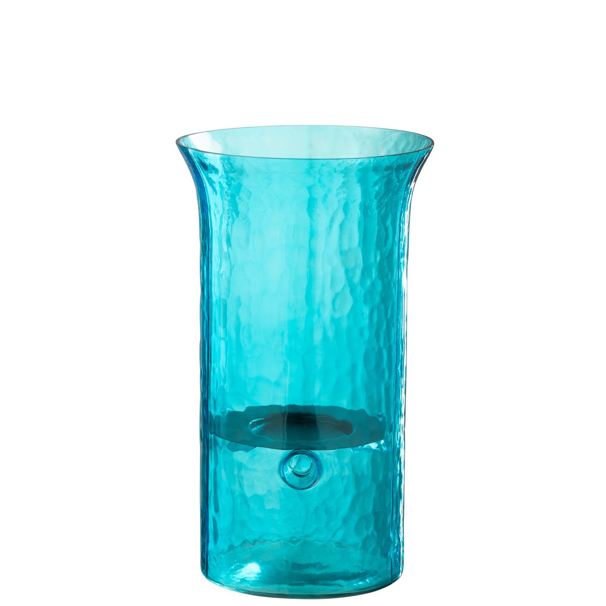 Photophore J-Line Tarifa en verre azur, ambiance décorative