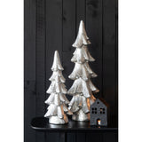 Détail du sapin de Noël J-Line, finition en magnésium argenté