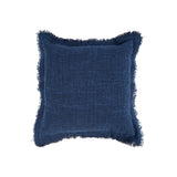 La Housse de Coussin Azure Fringe - Bleu Indien