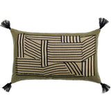 Coussin brodé Kori Cèdre 30 x 50