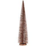 Arbre de Noël J-Line en plastique marron avec paillettes scintillantes