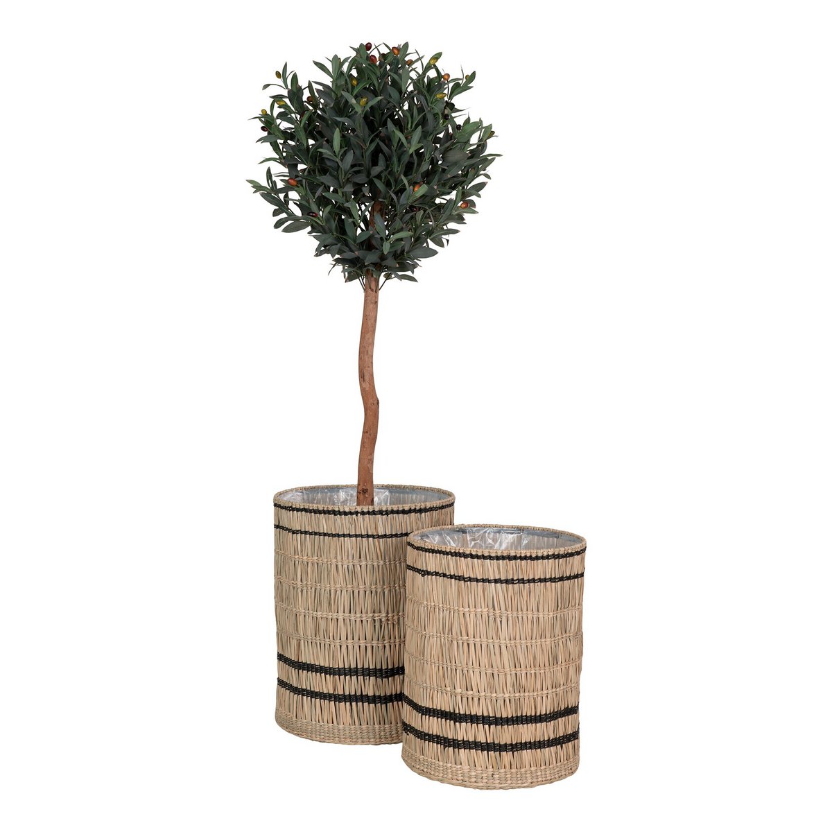Vinh Planter - Détail du tissage en jonc de mer, texture naturelle