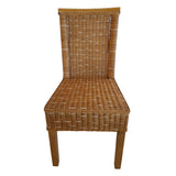 Chaise de salle à manger chaise rattan tabouret de table de salle à manger Corridors marron Perth