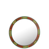Miroir rond Squad Mumbai J-Line avec design multicolore