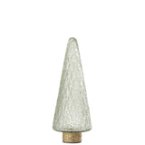 Pied de sapin de Noël J-Line en verre doré, élégant et scintillant